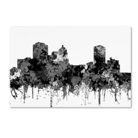 Montgomery Alabama Skyline BW by Marlene Watson, 12x19-Inch